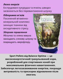 Sport Pellets Гранулированный корм для спортивных лошадей 164 фото